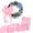 Pink, variant on THEGLY 2-1/2 Inch x 25 Yards Black Wired Satin Ribbon - Christmas Tree Decor, Weddings, Parties, Hair Accessories & Wreaths