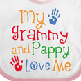 thumbnail image 4 of Inktastic Grammy and Pappy Love Me Boys or Girls Baby Bib, 4 of 4