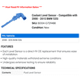 thumbnail image 2 of Coolant Level Sensor - Compatible with 2008 - 2015 BMW 535i 2009 2010 2011 2012 2013 2014, 2 of 2