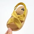 thumbnail image 6 of URMAGIC Baby Girls Anti-Slip First Walker Shoes Flat Sandals, Yellow, 0-18M, 6 of 10