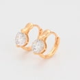thumbnail image 3 of Arracadas Huggies Swarovski P/ Niña o Adulto Oro 18K Lam dorado Unitalla, 3 of 7
