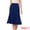 Dark Blue, variant on DARING DIVA Women's Midi Skirts Elastic High Waist A Line Flowy Skirt X-Small Black