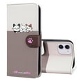 thumbnail image 5 of Mantto for iPhone 11 Wallet Case with Wrist Strap,Cute Animal Pattern PU Leather Magnetic Clasp Folio Flip Kickstand Credit Card Slots & Cash Pocket Shockproof Slim Phone Case,Gray, 5 of 8