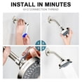 thumbnail image 5 of Hopopro Showerhead High Pressure Fixed Showerhead for Bathroom,5 Spray Modes Shower Head-Brushed Nickel, 5 of 9
