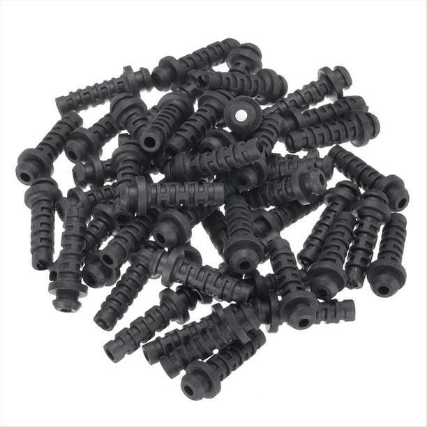 50 Piezas de 4 mm, Conector de Cable de Alivio de Tensión, Casquillo de Cable, para Protección de Aislamiento de Cable Eléctrico