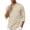 Beige, variant on Mens Casual Shirts 3/4 Sleeve Regular Fit T-Shirt Soft Lightweight Breathable Summer Beach Vacation Outdoor Daily Wear Tops White S