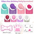 thumbnail image 2 of 147-Piece Paw Balloon Garland Arch Kit - Dog Paw Print Balloons in Pink, Purple, Turquoise with Confetti - Puppy Theme Birthday Baby Shower Party Decorations, 2 of 7