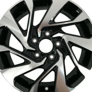 Velospinner Alloy 16 x 7 Automotive Rim Wheels for Honda Civic 2016 - 2021 Machined Black OEM Quality Replacement 64095, Set of 4