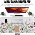 thumbnail image 2 of Desk Mat, Vintage Watercolor Flowers Extended Large Gaming Mouse Pad for Desk XXL, Non-Slip Rubber Base Stitched Edges Long Computer Keyboard Desk Pad Mouse Mat for Home Office Gaming 35.4"X15.7", 2 of 6
