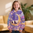 thumbnail image 2 of Pzuqiu Panda Hoodies for Teen Girls Size 6-7 Personalized Warm Kid's Pullover Hoodie Sweatshirt Soft Long Sleeve Jacket Outfits Unique Design Stretchy Versatile for Fall Winter, 2 of 7
