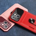 thumbnail image 3 of Compatible with iPhone 14 Max Case with Card Holder Hidden Card Slot Slim Wallet Case, Heavy Duty Rugged Shockproof Phone Built in Ring Stand Holde Pink, 3 of 14