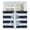 Navy Blue Light Blue White, variant on Grey Eucalyptus Leaves Tier Curtains, Weeping Spring Botanical Summer Light Filtering Kitchen Curtains, 2Pcs Rod Pocket Half Window Treatments Panels for Sink Cafe Cabinet Camper 27.5x24 Inches