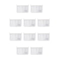 thumbnail image 2 of Matsuzay Bolsa de malla de almacenamiento para nevera Compartimento doble Organizador colgante Verduras Misceláneas Bolsillo Clasificación Blanco 10piezas, 2 of 6
