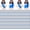 Blue, variant on Bememo 200 Pcs Mini Jesus Figure Bulk Easter Tiny Jesus Figures Religious Party Favors for Hide and Seek Sunday Easter Eggs Stuffers Baptism Gift(Multicolor)