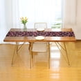 thumbnail image 3 of Yayeee Table Runner 70 inches Long for Home Kitchen Rectangle Dining Table Holiday Party Decoration, Deep Red Leopard Pattern, 3 of 7