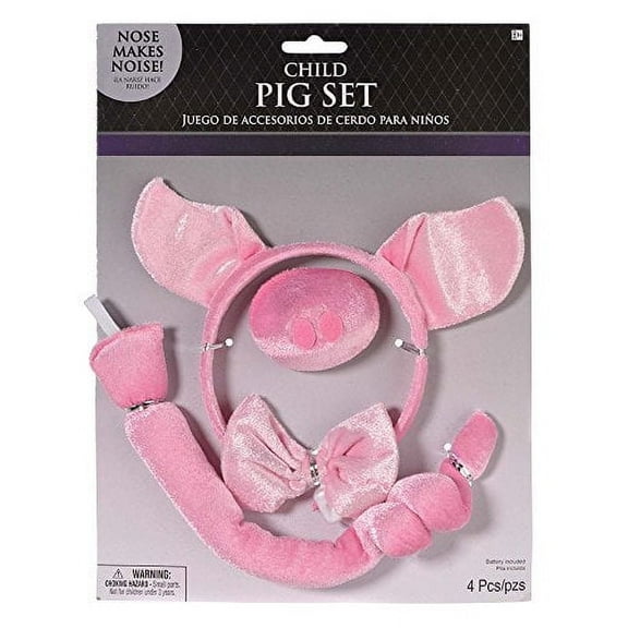 Amscan Pig Costume Accessory Kit for Kids with Sound Effects