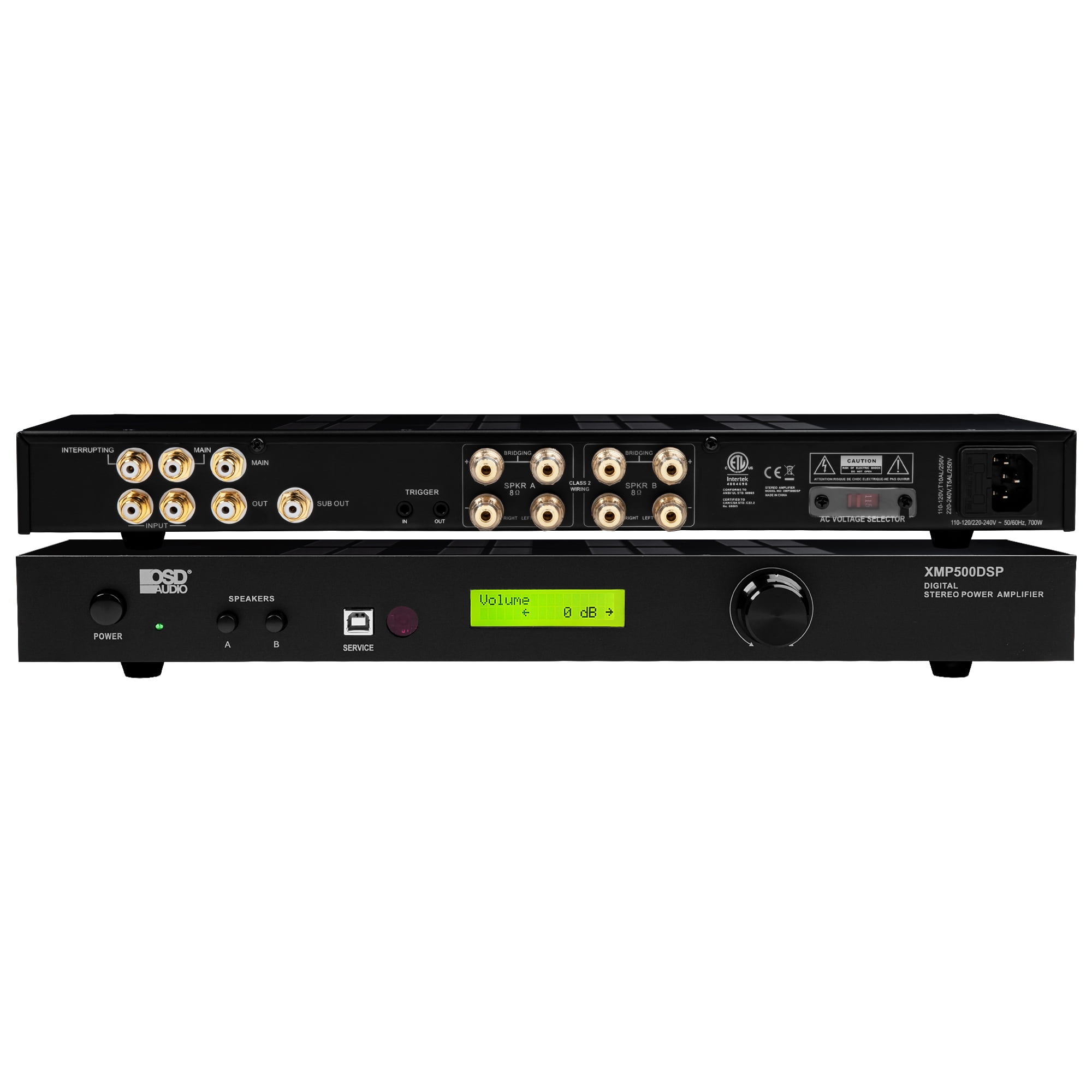 OSD XMP500DSP 500W Stereo Power Amplifier Class D, DSP Control, Dual
