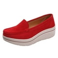 thumbnail image 2 of Mostsola Platform Loafers for Women Comfortable Business Shoes Slip on Wedges Walking Shoes, 2 of 5