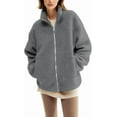 thumbnail image 3 of Women's Fleece Zip Up 2-in-1 Baby Wearing Jacket, Maternity Winter Coat with Kangaroo Pocket, Thick Warm Baby Wearing Clothes for Mothers, Postpartum Winter Jacket, 3 of 9