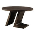 thumbnail image 2 of Furniture of America Alaric Wood 5-Piece Round Dining Table Set in Espresso, 2 of 9