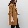 thumbnail image 3 of Womens Autumn Winter Jacket Casual Outwear Cardigan Slim Coat Overcoat, 3 of 6