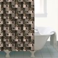 thumbnail image 4 of Multicolor Bigfoot and Checkerboard Pattern Shower Curtain 72"x72" ,Bathroom Decorative Shower Curtains Set with 12 Hooks,Modern Waterproof Washable Shower Curtain, 4 of 6