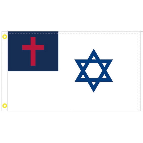 Christian Hebrew 3'X5' Flag ROUGH TEX® 100D
