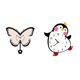 thumbnail image 1 of Reloj de pared decorativo de acrílico con forma de mariposa, sin tictac, para oficina, comedor, habitación infantil, estilo granja, con diseño de, 1 of 8