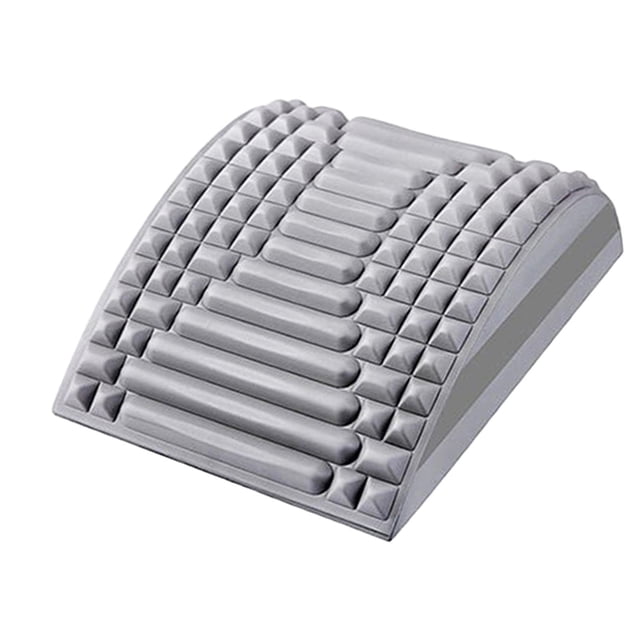 Lumbar Support Lumbar Spinal Massage Muscle Relief Lower Upper Back Spine Board Gray