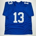 thumbnail image 4 of Autographed/Signed Odell Beckham Jr. New York Blue Football Jersey Beckett BAS COA, 4 of 4