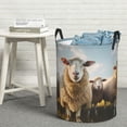 thumbnail image 7 of KLL Cute Prairie Sheep Herd Waterproof Foldable Laundry Hamper Bucket with Handles for Storage Bin,Kids Room,Home Organizer (Medium ), 7 of 7