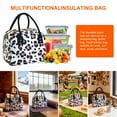 thumbnail image 6 of Mziart Cute Lunch Bag Insulated Lunch Box for Women Men Work Picnic, Reusable Lunch Tote Cooler Bag, Beige Leopard, 6 of 7