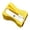 Yellow, variant on Handheld Metal Pencil Sharpener with Single Hole, Pack of 1, Yellow