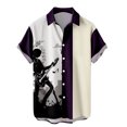thumbnail image 1 of Chemise à Boutons pour Hommes Mode Été 2024 Personnalité Décontractée Instrument de Musique Numérique Manches Courtes-Week, 1 of 4