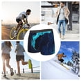 thumbnail image 6 of Kdxio Men's Boxer Briefs with Blue Marble And Gold Print - Comfortable and Breathable Underwear for Everyday Wear, 6 of 7