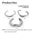 thumbnail image 3 of YYKihy Gold Bangles For Women Chunky Cuff Bracelets Stack Non Tarnish Silver Gold Jewelry Accessories Trendy Halloween Christmas, 3 of 8
