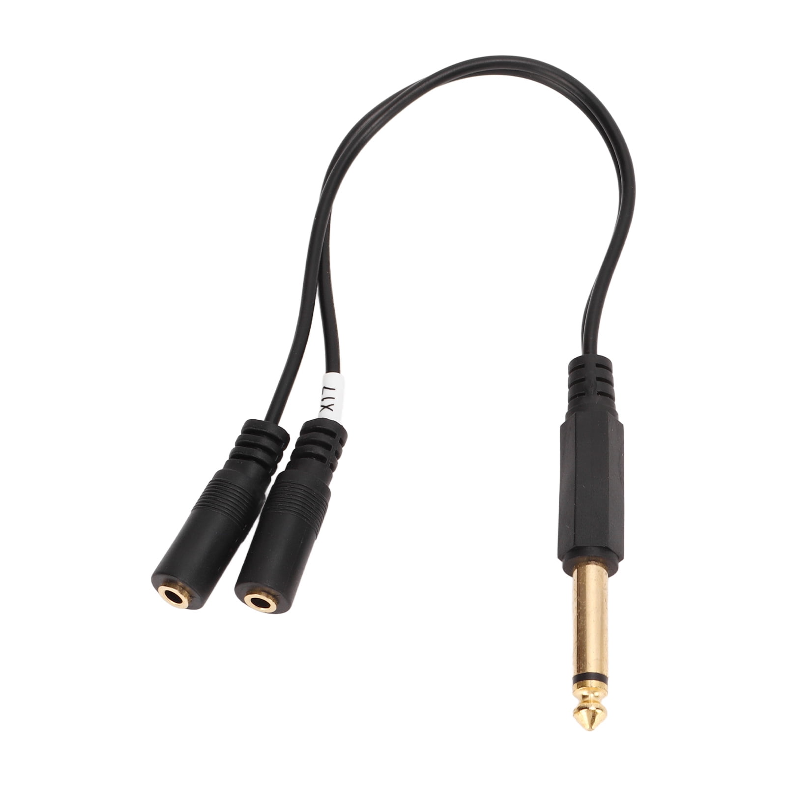 Y Splitter Cable Durable 6 35mm Mono Male To Dual 3 5mm Female 9 8in Y y-splitter-cable-durable-6-35mm-mono-male-to-dual-3-5mm-female-9-8in-y