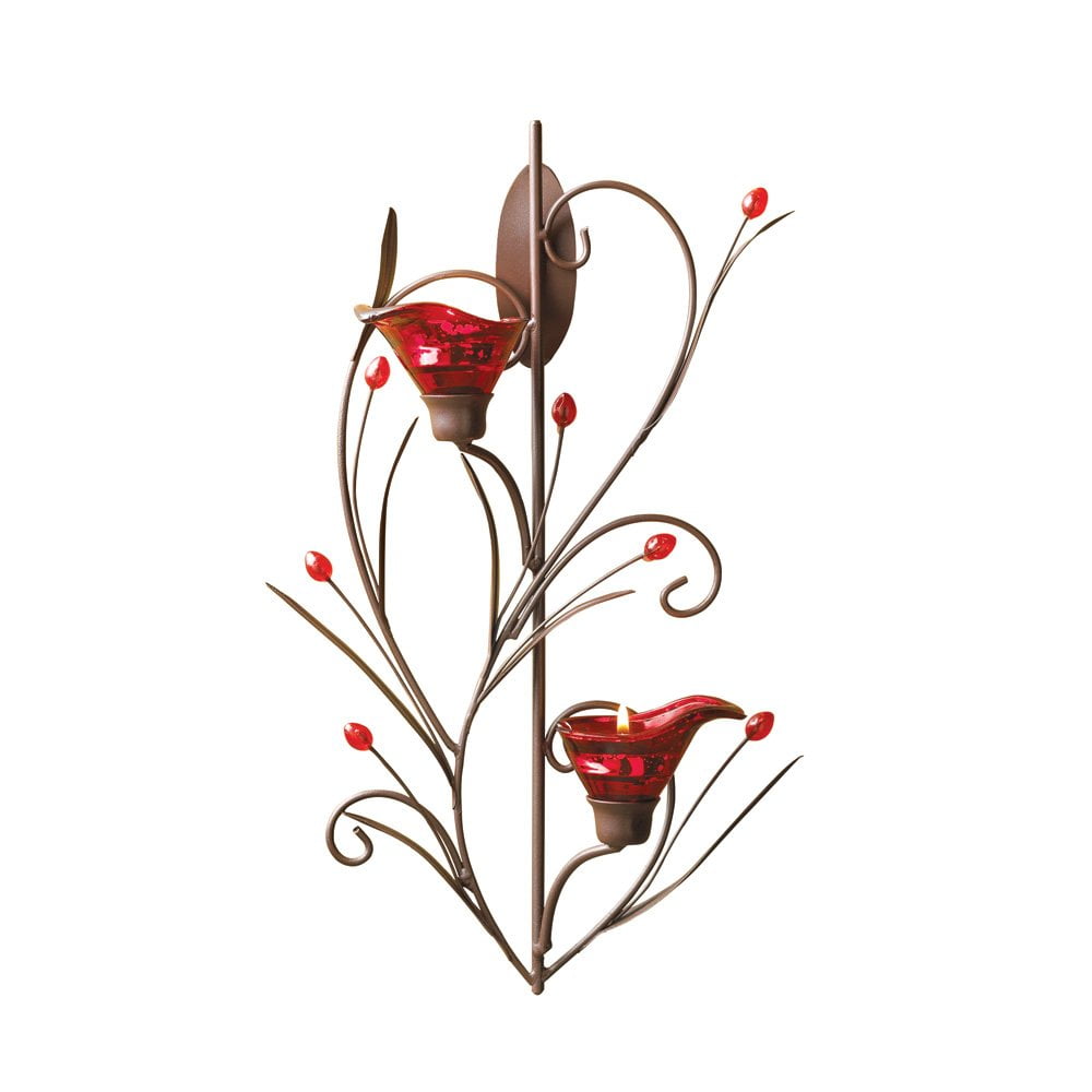 Modern Wall Sconce, Rustic Flower Wall Sconce Candle Holders Walmart