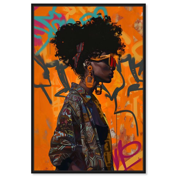 Street Wear Canvas Glam Art by Art Remedy, Black Frame, 10 x 15
