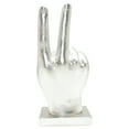 thumbnail image 3 of Adam & Friends Peace Sign Sculpture, 3 of 5