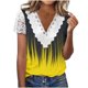 thumbnail image 1 of Gibobby Blusa Casual de Mujer Camiseta manga corta con cuello redondo y estampado girasol para mujer del Día la Independencia(AH,XL), 1 of 4