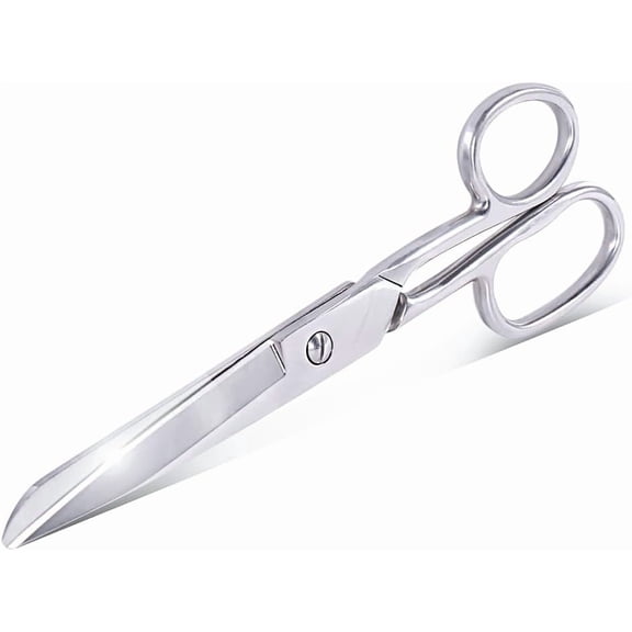 ABCISI Fabric Scissors, Heavy Duty All Metal Stainless Steel Craft Scissors, Multi-Purpose Professional Sharp Shears for Tailor Dressmaker Craft Cutting Cloth Leather Canvas Denim Paper, 6.5 Inch