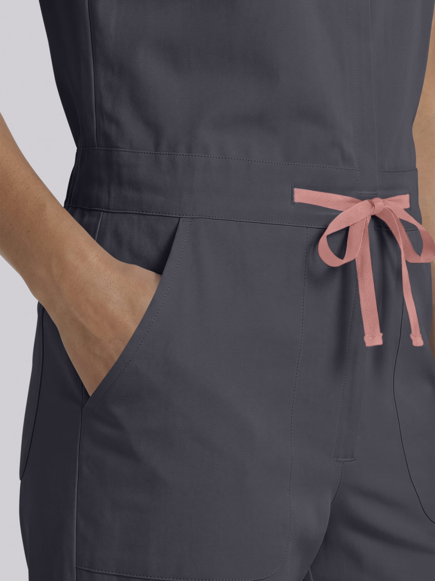 Scrubstar Ultimate Women’s Antimicrobial Drawstring Straight Leg Scrub Jumpsuit, Sizes XS–2XL