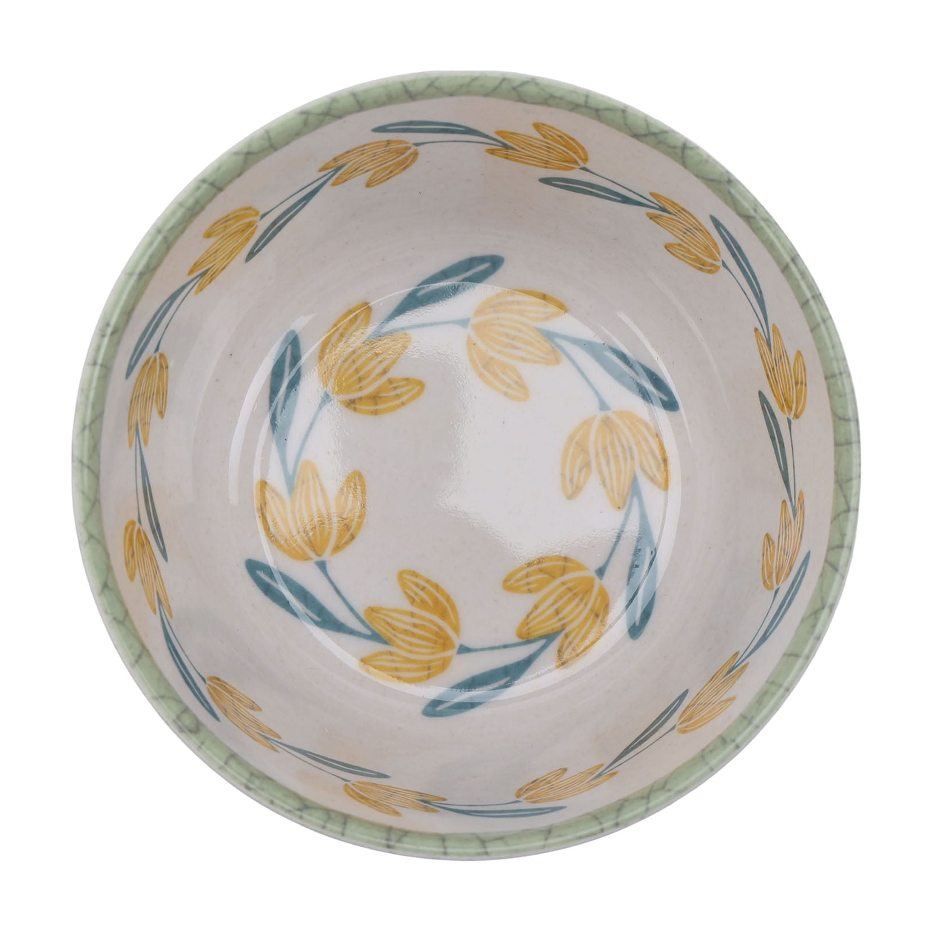 Better Homes & Gardens Bamboo Melamine Flower Dip Bowl 4.65 Inch 2Pc