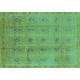 thumbnail image 1 of Ahgly Company Indoor Rectangle Oriental Turquoise Blue Industrial Area Rugs, 7' x 9', 1 of 4