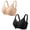 Nude/Black, variant on QYLUX Womens Wireless Bras V Mesh Comfortable Bralette Supportive Tshirt Bra No Underwire Seamless Push Up Everyday Bras,Nude,L