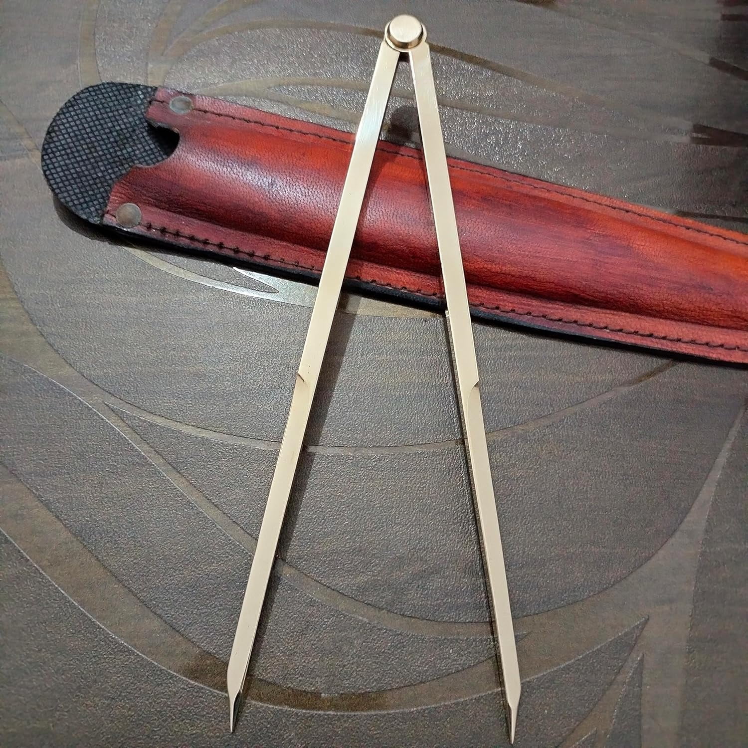 Divider Brass Drawing Instruments Navigation Compass Needle Points Drafting Tool Vintage Straight Pattern Divider Size 8''