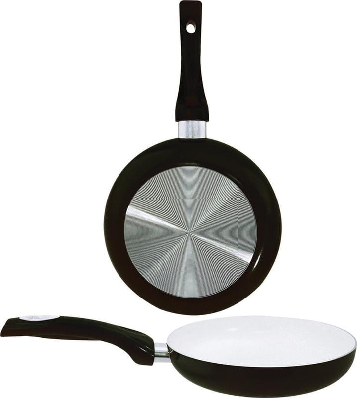 EuroWare Eurohome 8124BK Fry Pan, Aluminum, Black
