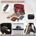 thumbnail image 4 of Yuyamidu Snowman Bow Women Crossbody Bag 2‑Piece Set with Wallet Christmas Themed Pattern, Multi Zipper Pockets, Adjustable Strap, Water‑Resistant PU Leather Ideal for Holiday Outings, Gifts, 4 of 7