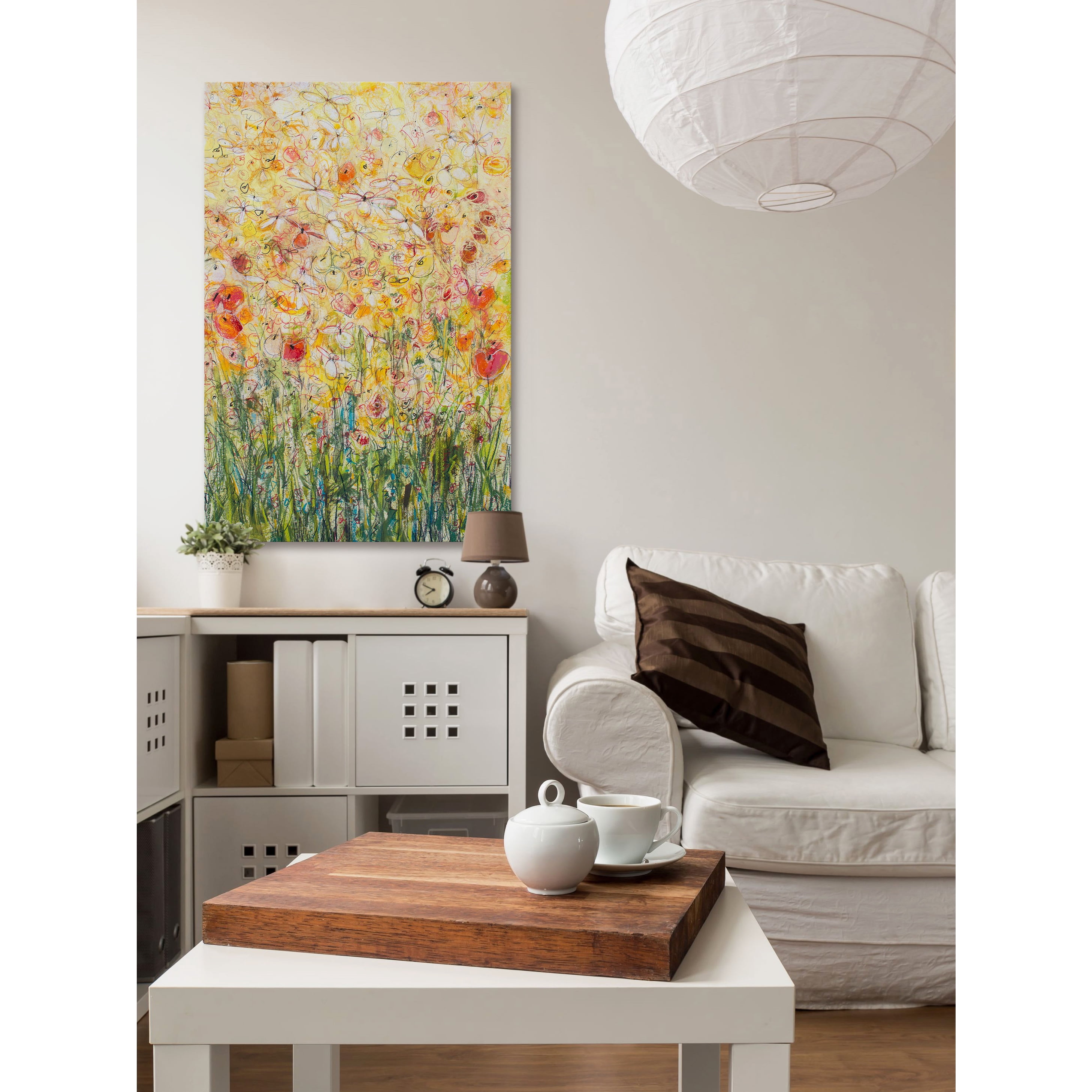 "Daisy Chain 21" Painting Print on Wrapped Canvas